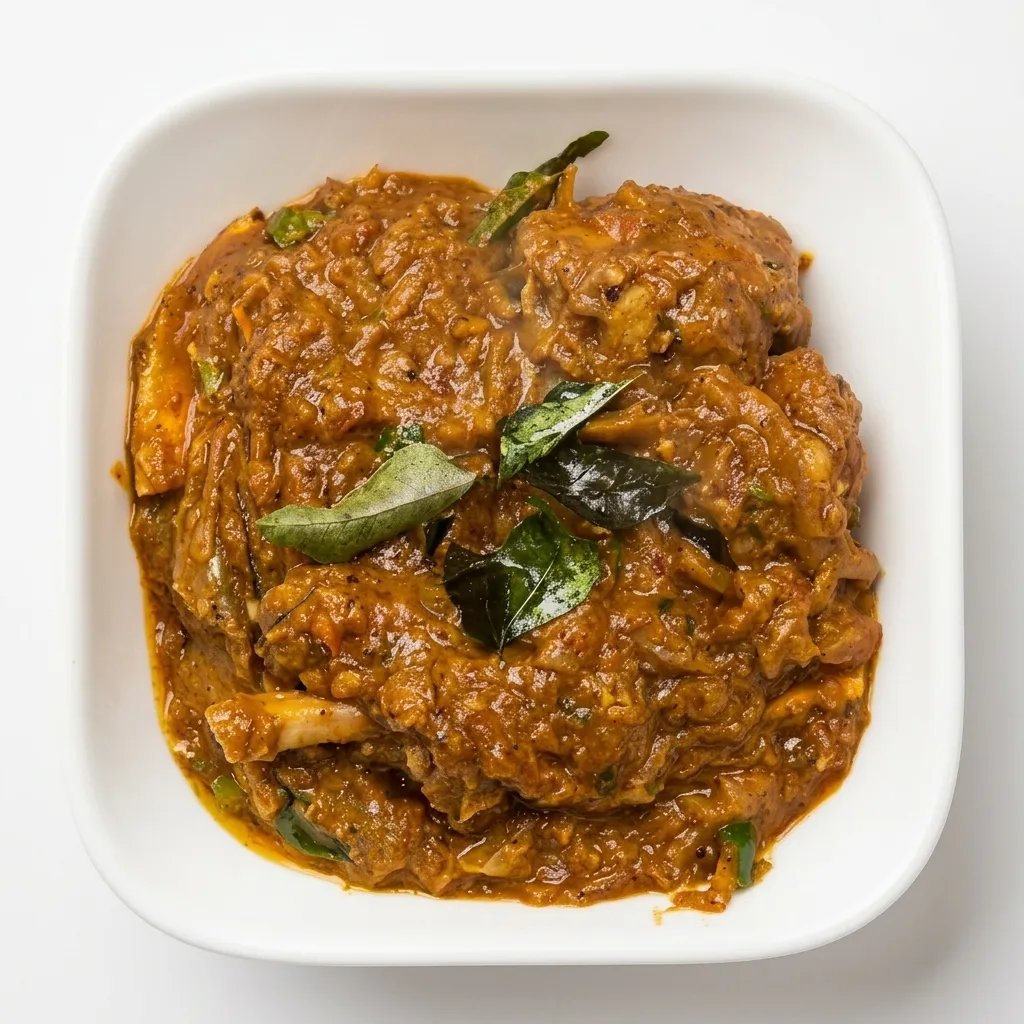 Kuttanadan pepper roast at Nitara South Indian restaurant in Edmonton, AB